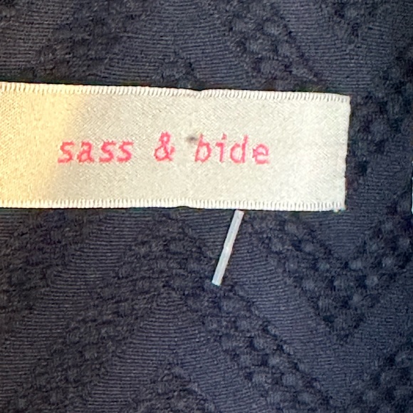 NEW Sass& Bide Navy&Rhinestone Citrone Dreams Drawstring Bling Lightweight Coat - Picture 3 of 11